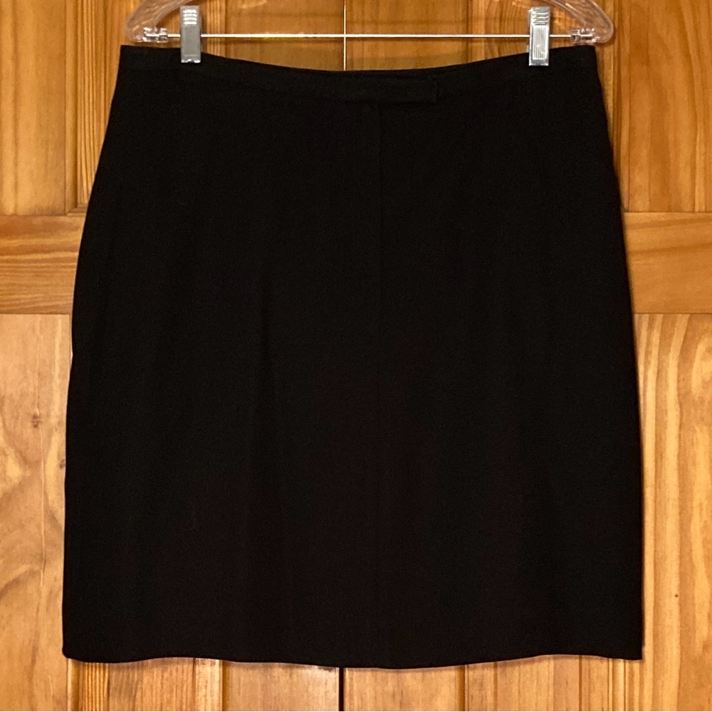 NWOT Hannah Vintage 80s Skirt Lined Career Midi Black Size 12